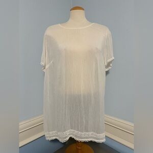McGee - vintage 90’s sheer silk tunic top